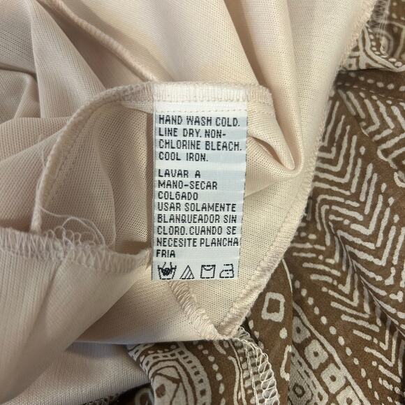 SANGRIA WOMAN Sz 18 Silk Vintage Babydoll Maxi Aqua Bead Tiered Phoebe Buffay - Picture 10 of 16